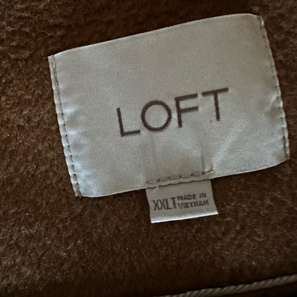 LOFT Women Double Breasted Tan Coat Jacket Size XXL - Picture 9 of 16